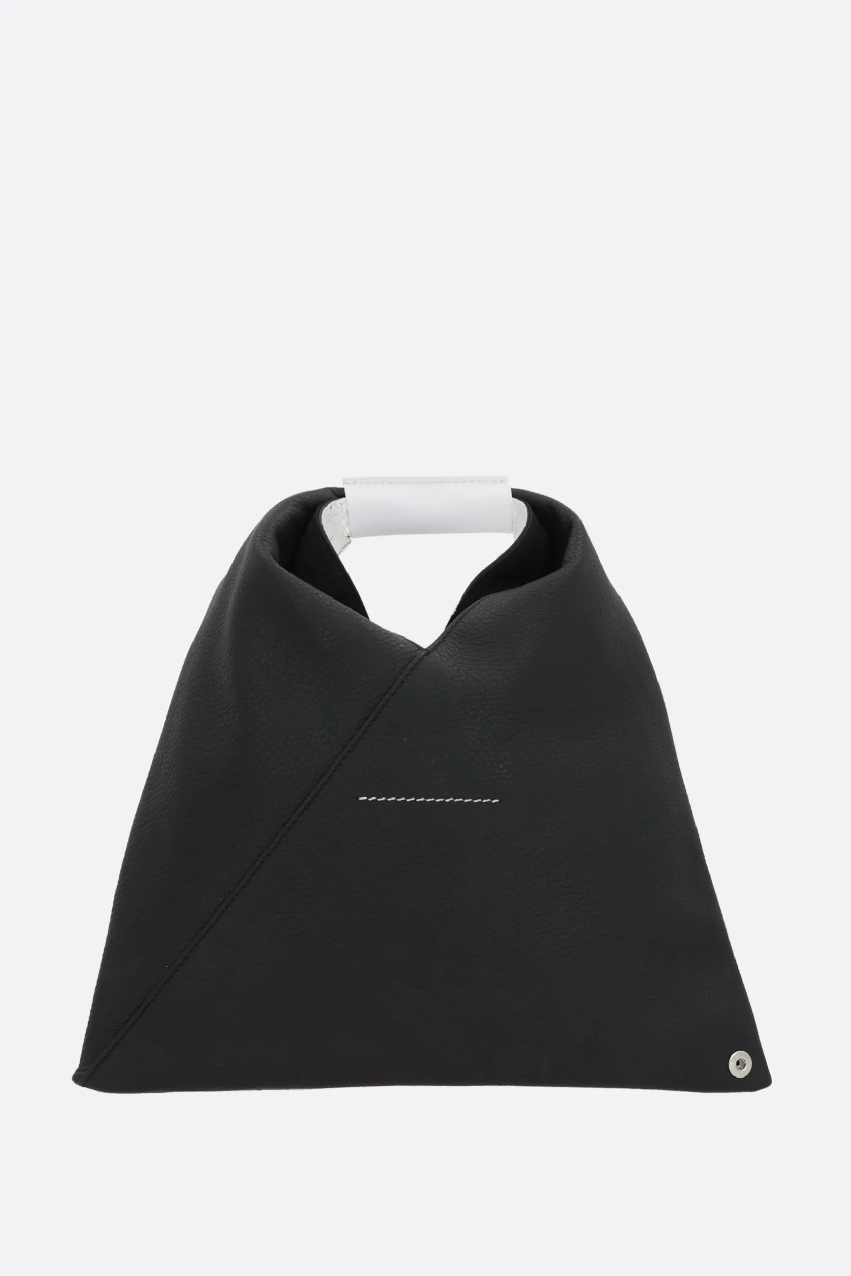 Borse A Mano>MM6 borsa a mano Japanese Classic mini in pelle martellata Bianco
