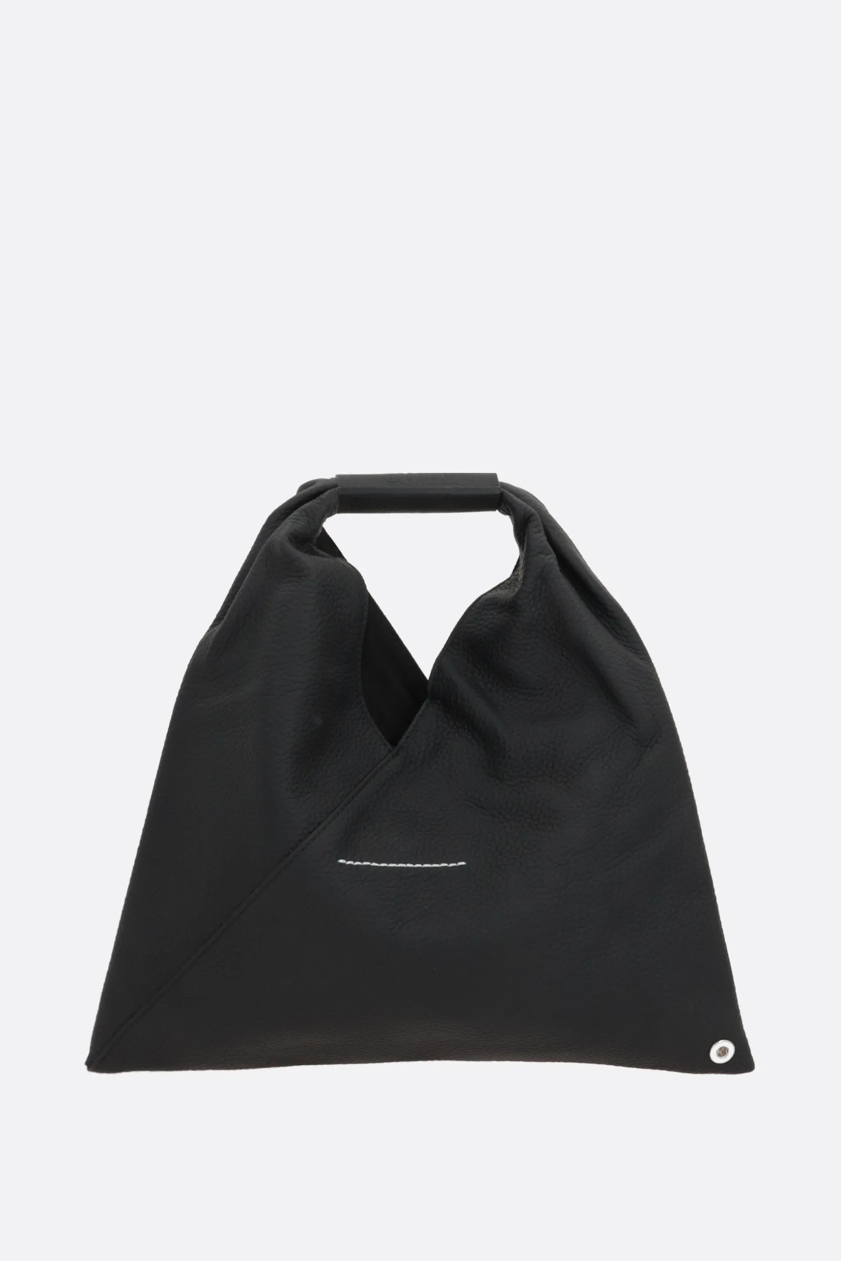 Borse A Mano>MM6 borsa a mano Japanese mini in pelle martellata Nero