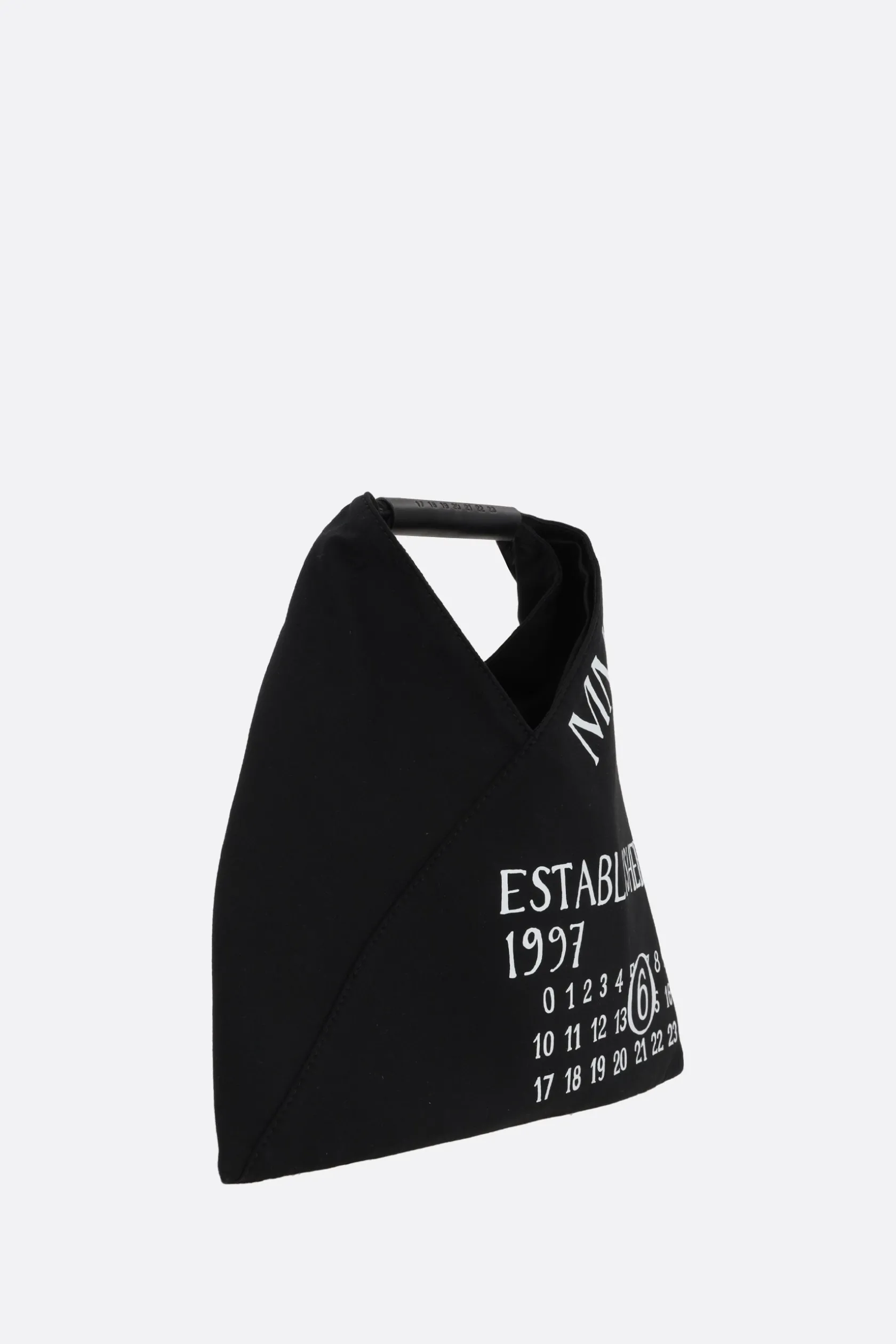 Borse A Mano>MM6 borsa a mano Japanese mini in jersey Nero