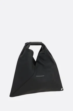 Borse A Mano>MM6 borsa a mano Japanese mini in pelle martellata Nero
