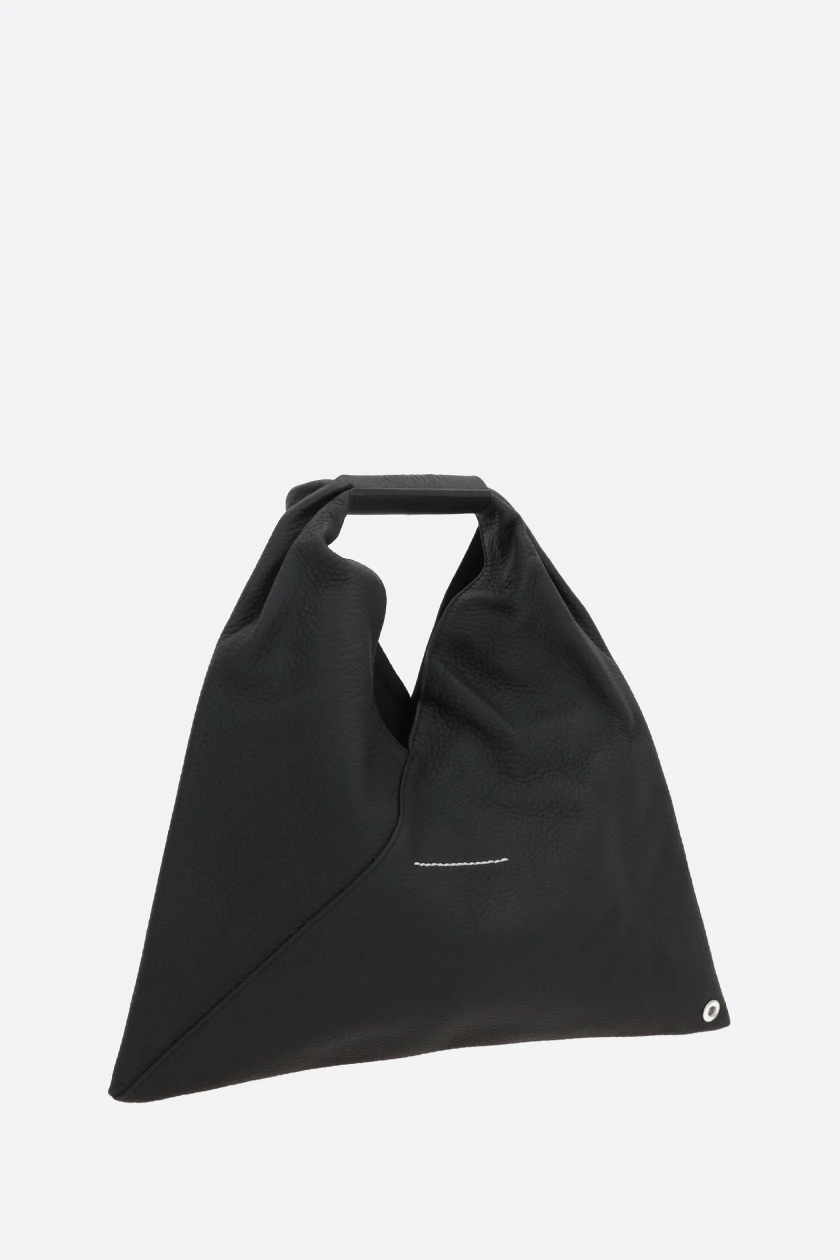 Borse A Mano>MM6 borsa a mano Japanese mini in pelle martellata Nero