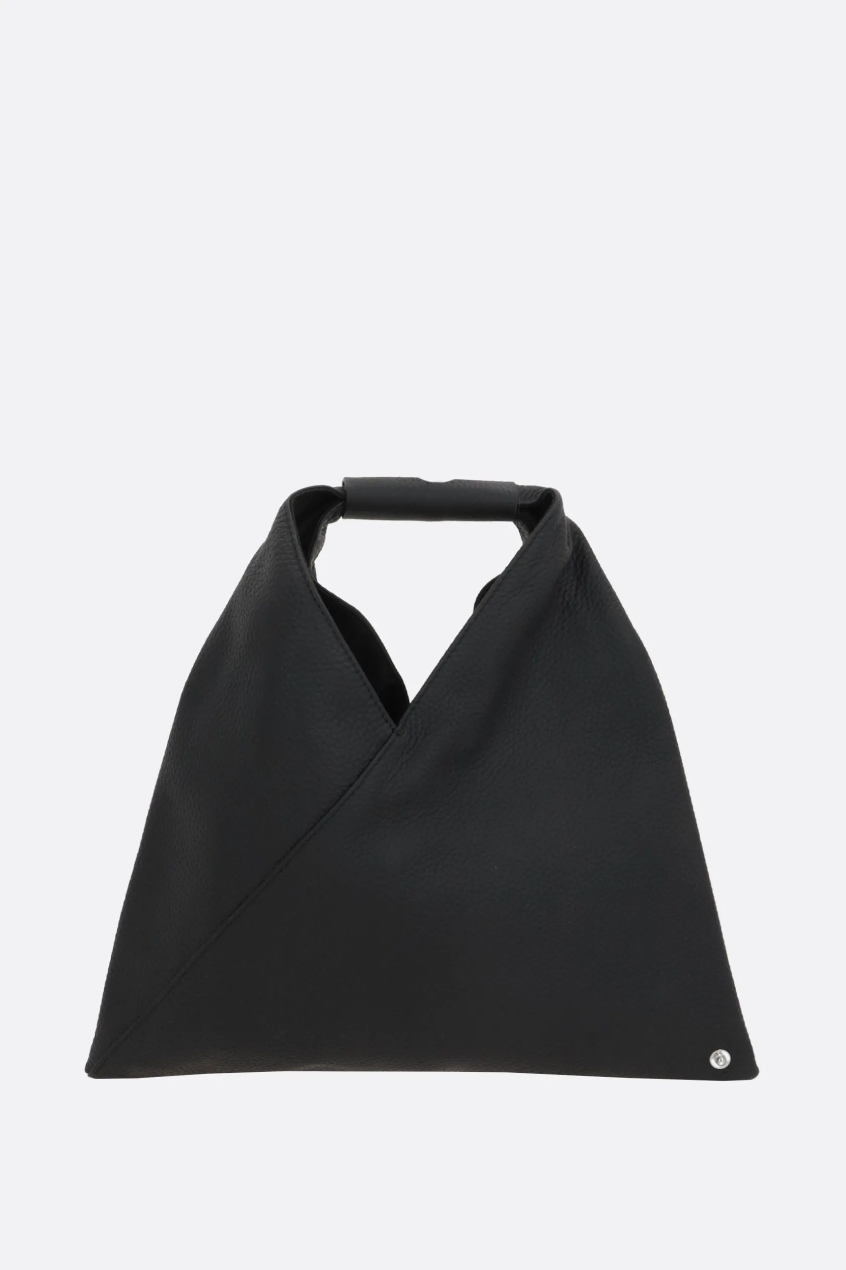 Borse A Mano>MM6 borsa a mano Japanese mini in pelle martellata Nero