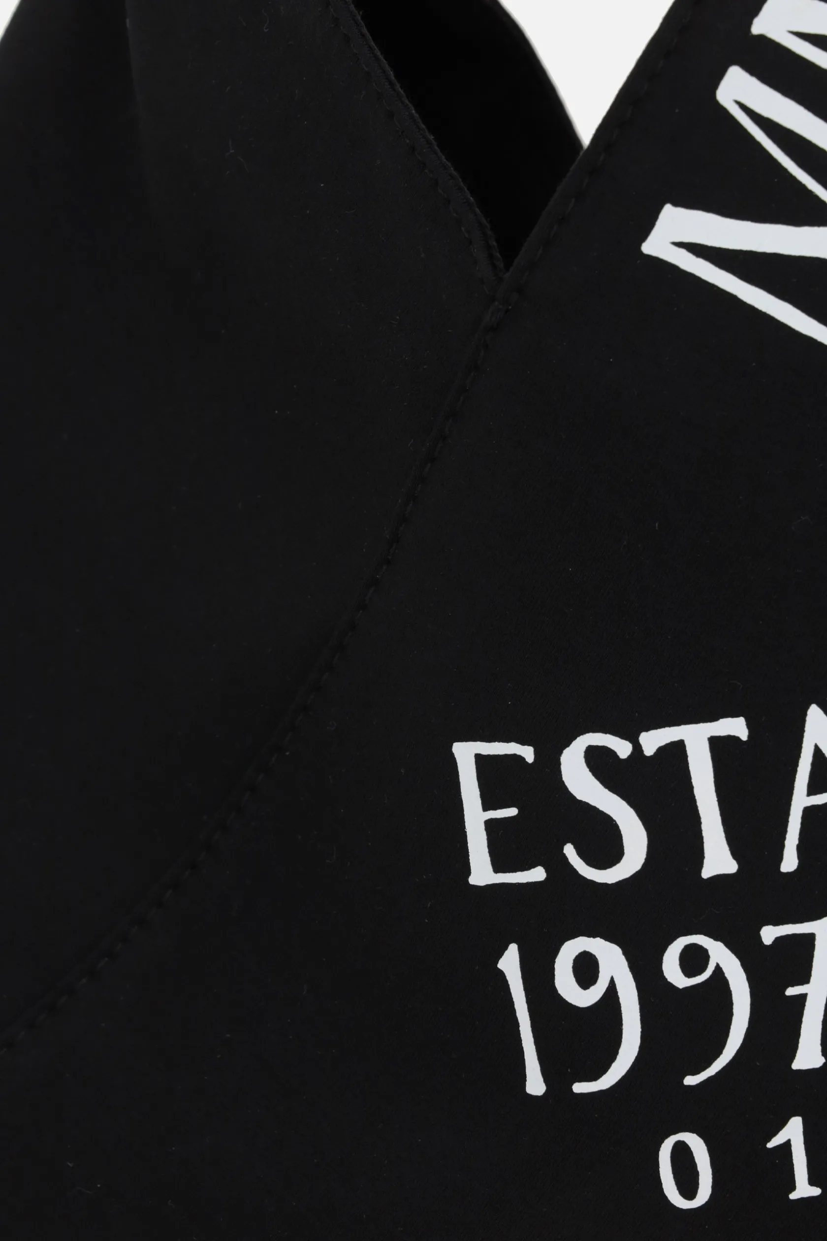Borse A Mano>MM6 borsa a mano Japanese mini in jersey Nero