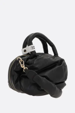 Borse A Mano>MAISON MIHARA YASUHIRO borsa a mano Puker / Puffer Squale in nappa imbottita Nero