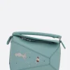 Borse A Mano>LOEWE borsa a mano Puzzle mini Squid in nappa Blu