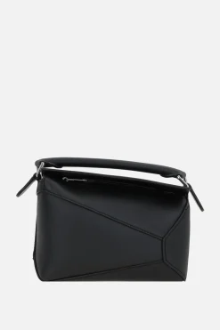 Borse A Mano>LOEWE borsa a mano Puzzle mini in pelle Classic Nero