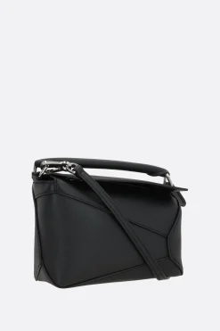 Borse A Mano>LOEWE borsa a mano Puzzle mini in pelle Classic Nero