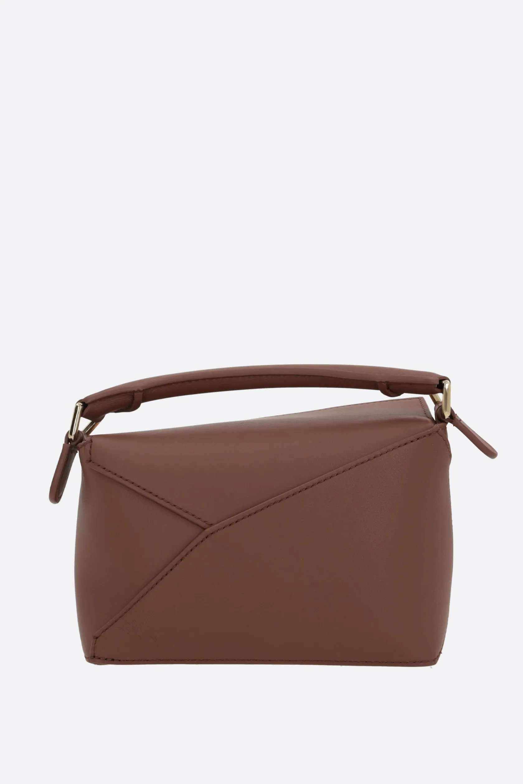 Borse A Mano>LOEWE borsa a mano Puzzle mini Hamster in nappa Marrone