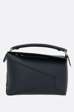 Borse A Mano>LOEWE borsa a mano Puzzle small in pelle martellata Blu