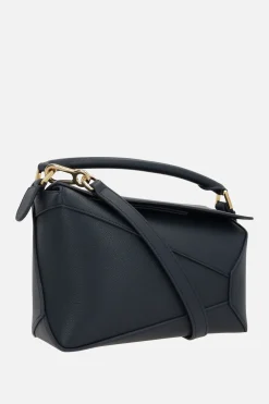 Borse A Mano>LOEWE borsa a mano Puzzle small in pelle martellata Blu