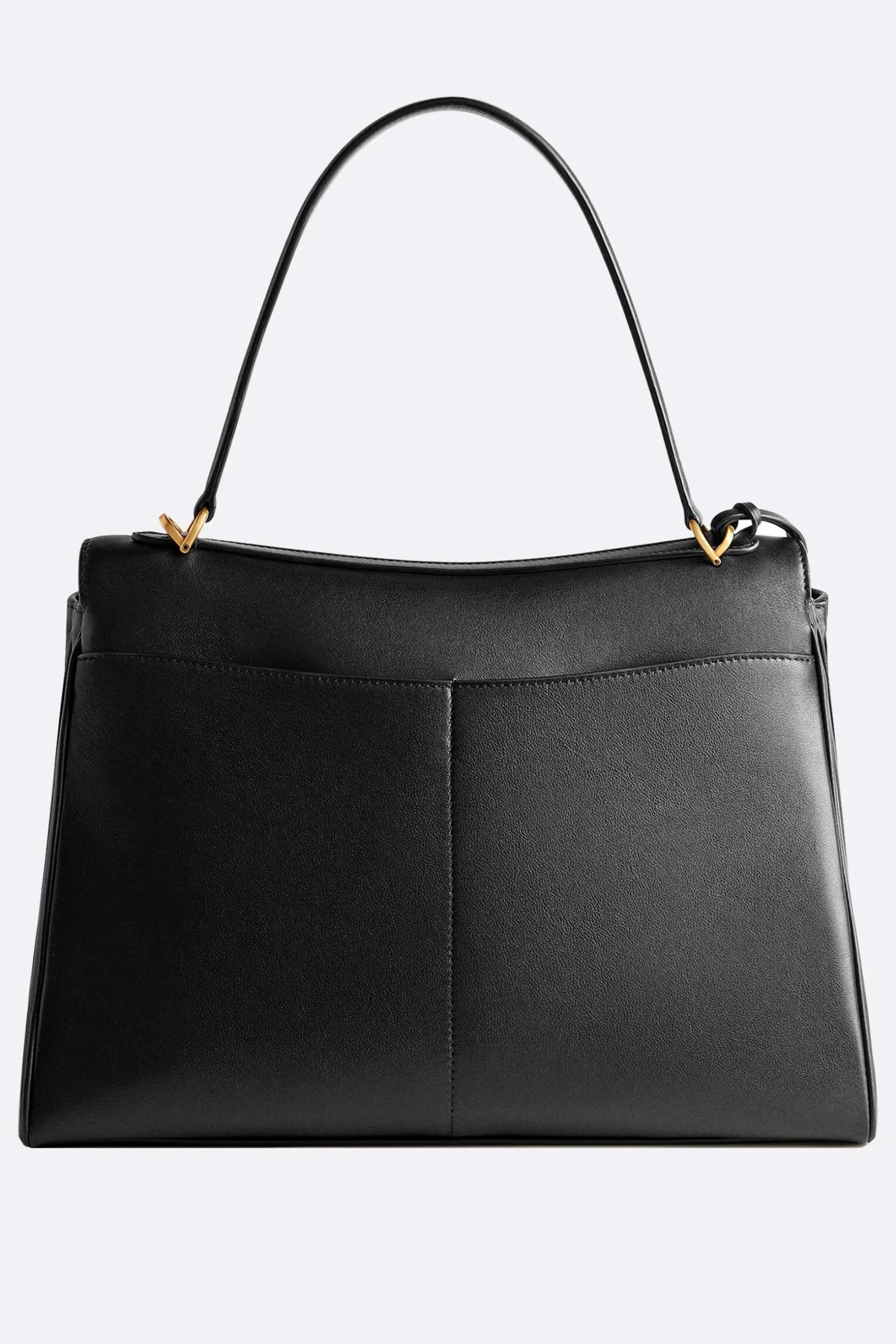 Borse A Mano>BALENCIAGA borsa a mano Rodeo large in pelle liscia Nero