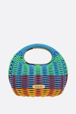 Borse A Mano>SACAI borsa a mano Round in PVC Multicolor