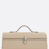 Borse A Mano>SAVETTE borsa a mano Slim Symmetry Pochette in pelle liscia Neutro