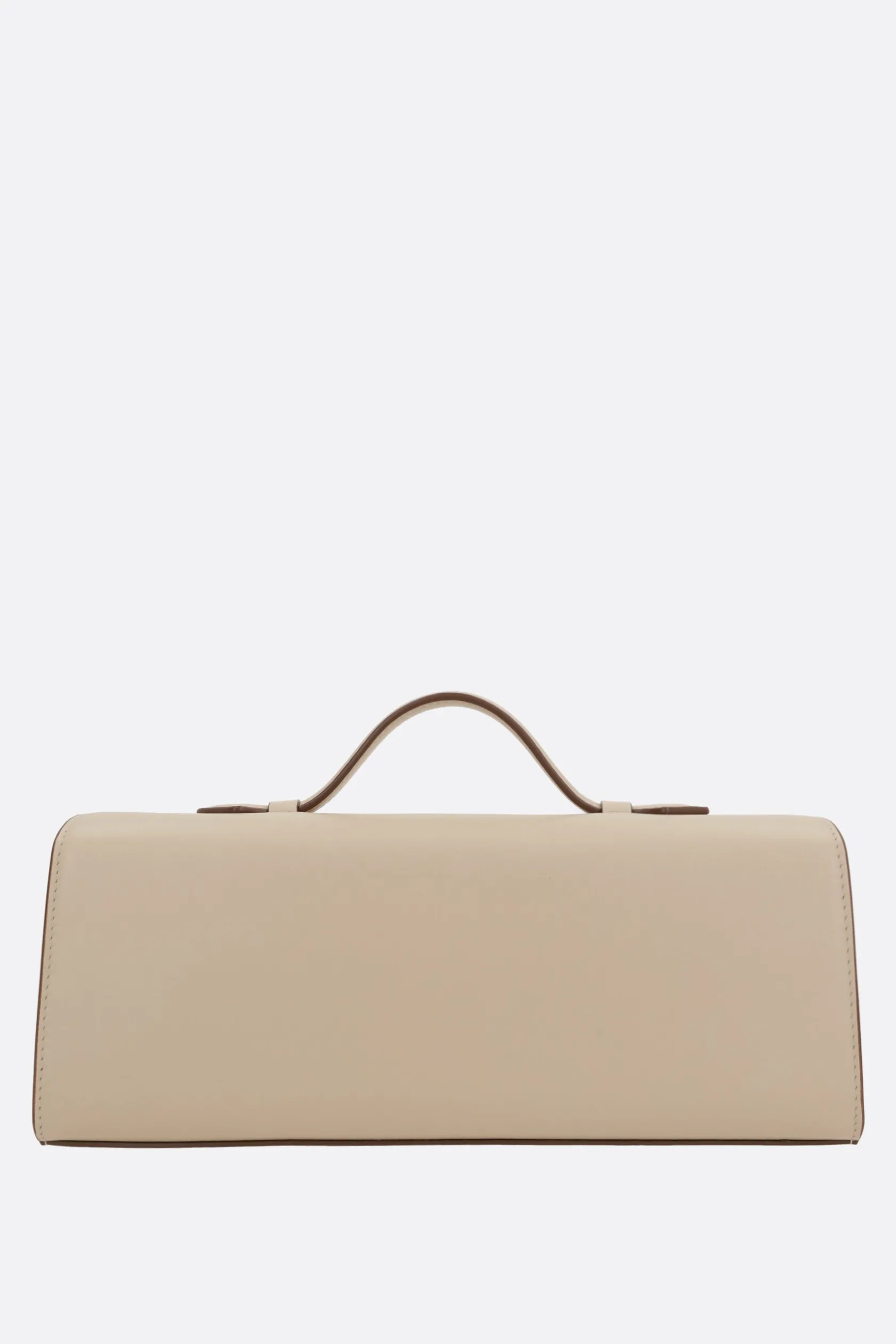 Borse A Mano>SAVETTE borsa a mano Slim Symmetry Pochette in pelle liscia Neutro