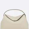 Borse A Mano>TOTEME borsa a mano T-Lock in pelle martellata Bianco