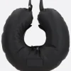 Borse A Mano>MM6 borsa a mano Travel Pillow in pelle liscia Nero