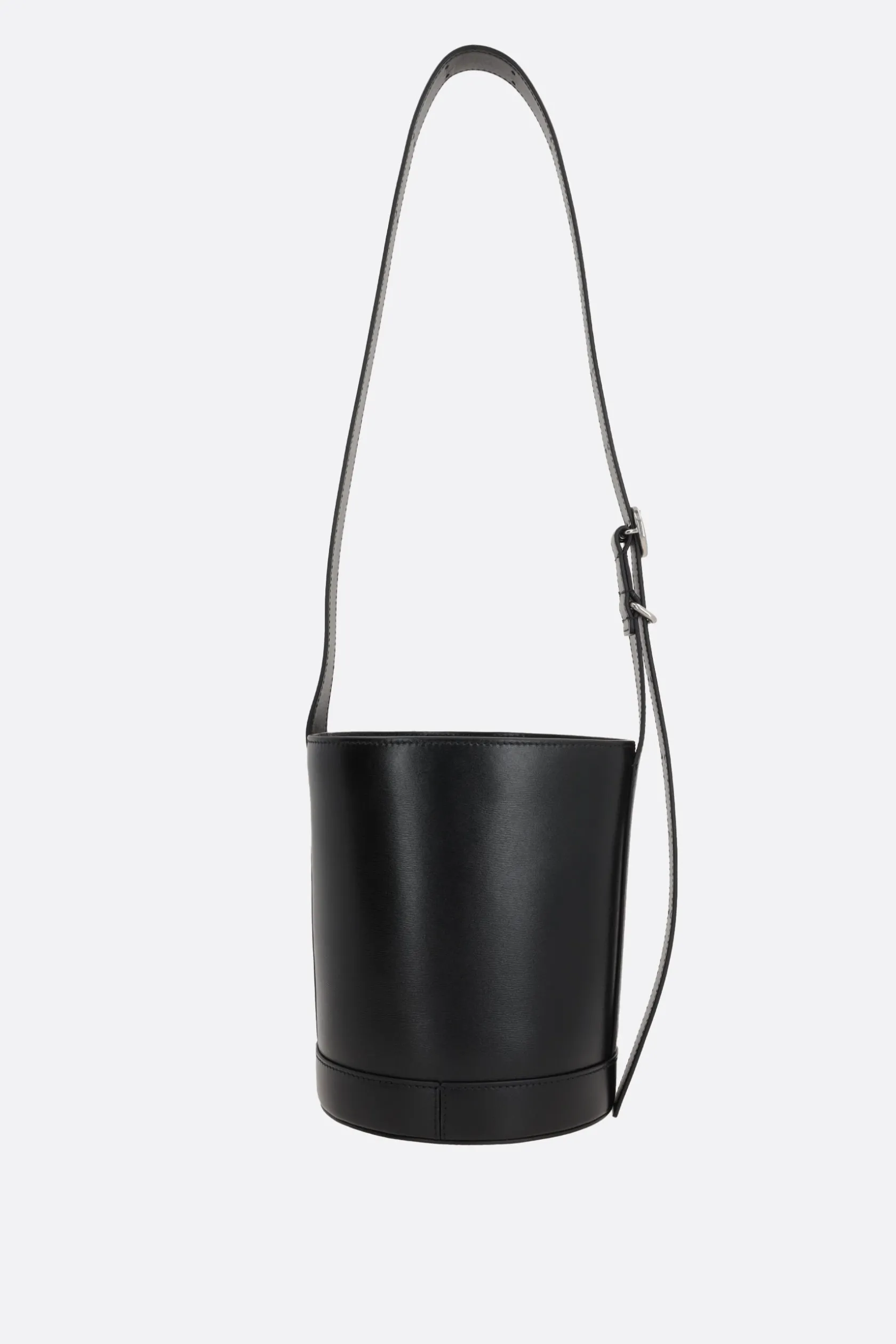 Borse A Tracolla>JIL SANDER borsa a secchiello Cannolo in pelle liscia Nero