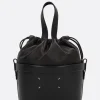 Borse A Mano>MAISON MARGIELA borsa a secchiello small in pelle liscia e nappa Nero