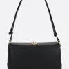 Borse A Tracolla>PLAN C borsa a spalla Baguette in pelle liscia Nero