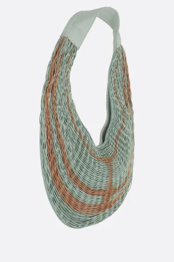 Borse A Tracolla>MARIANA MENDEZ borsa a spalla Bivalda in nappa con elastici Blu