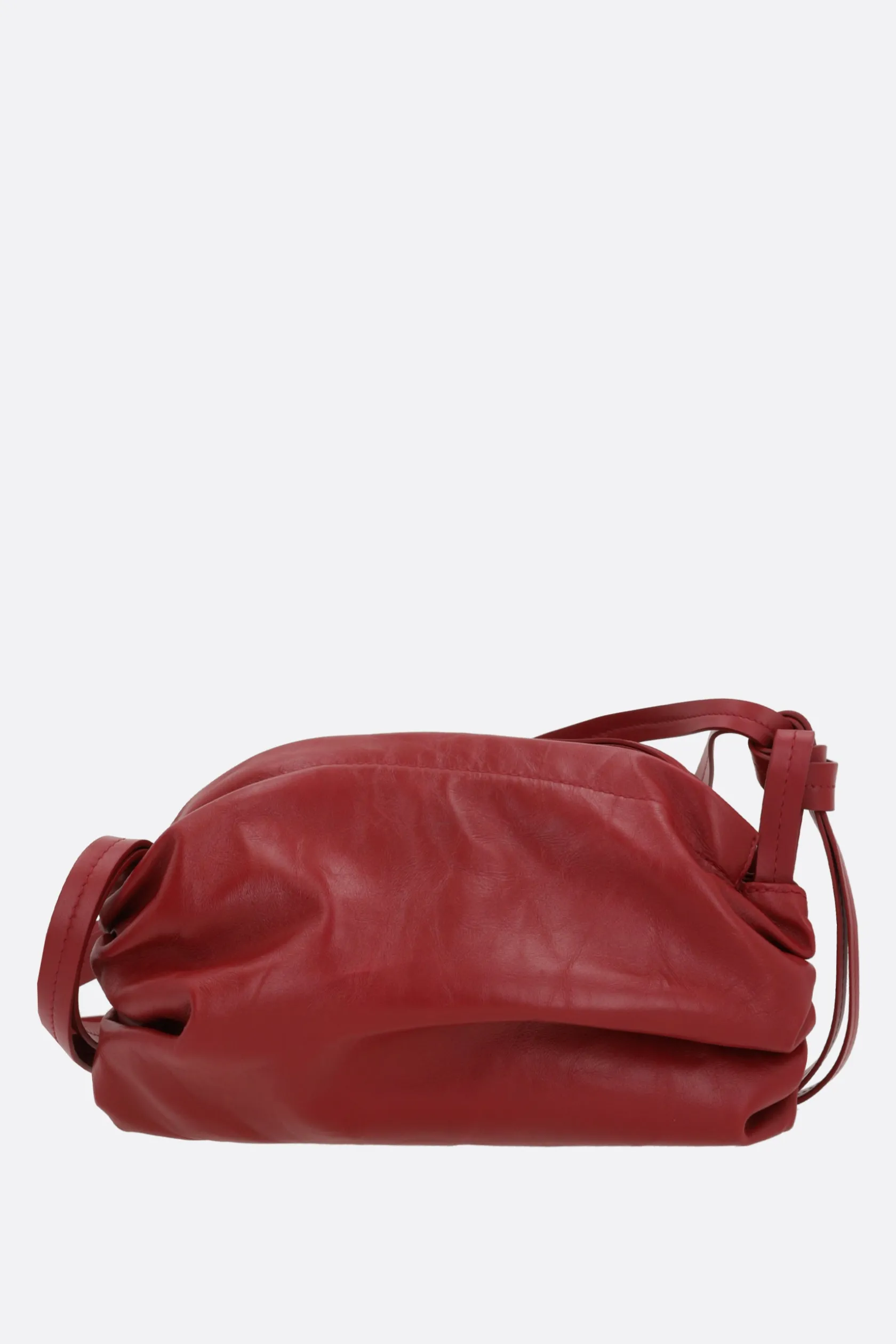 Borse A Tracolla>JIL SANDER borsa a spalla Cushion Small in pelle Paper Rosso