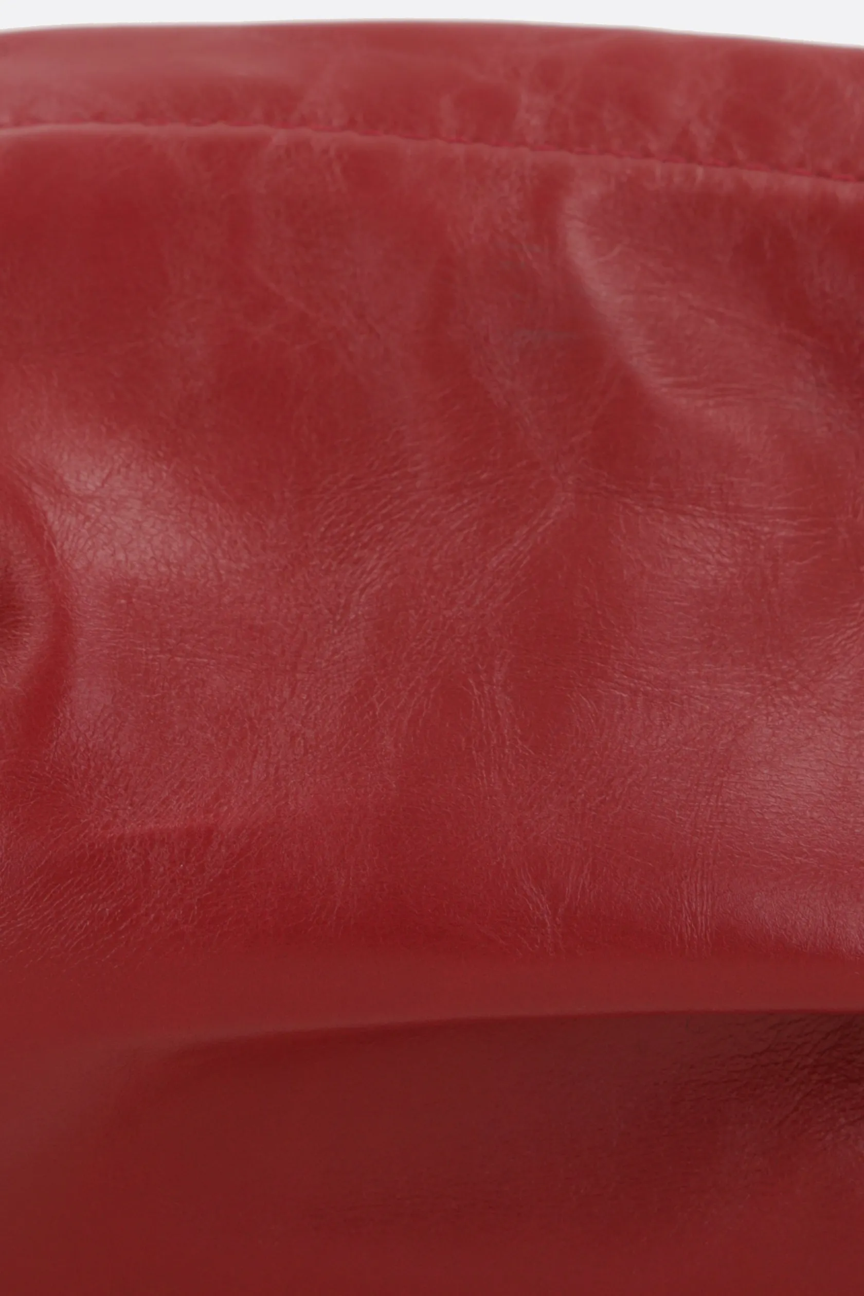 Borse A Tracolla>JIL SANDER borsa a spalla Cushion Small in pelle Paper Rosso