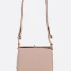 Borse A Tracolla>PLAN C borsa a spalla Folded mini in pelle liscia Rosa