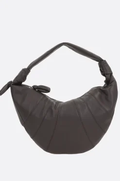 Borse A Tracolla>LEMAIRE borsa a spalla Fortune Croissant in nappa Marrone