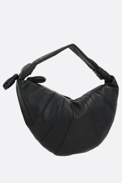 Borse A Tracolla>LEMAIRE borsa a spalla Fortune Croissant in nappa Nero