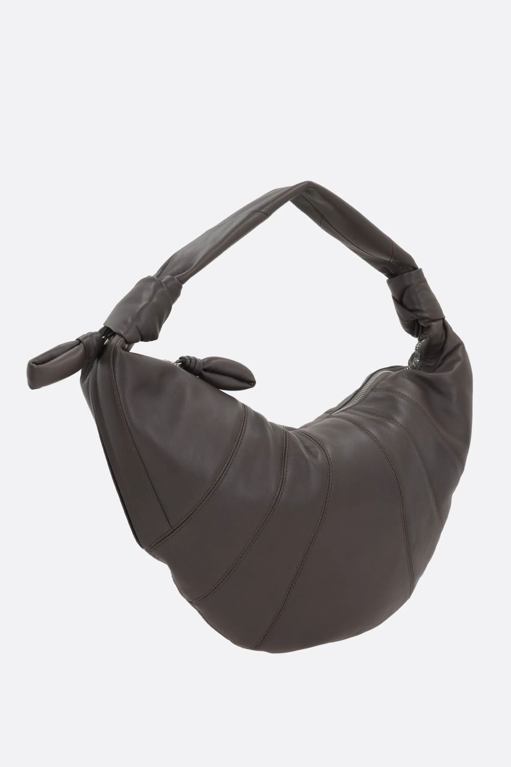 Borse A Tracolla>LEMAIRE borsa a spalla Fortune Croissant in nappa Marrone
