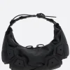 Borse A Tracolla>INNERRAUM borsa a spalla Half Moon small in ecopelle e gomma Nero