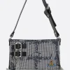 Borse A Mano>VIVIENNE WESTWOOD borsa a spalla Heater in tessuto Gingham Nero