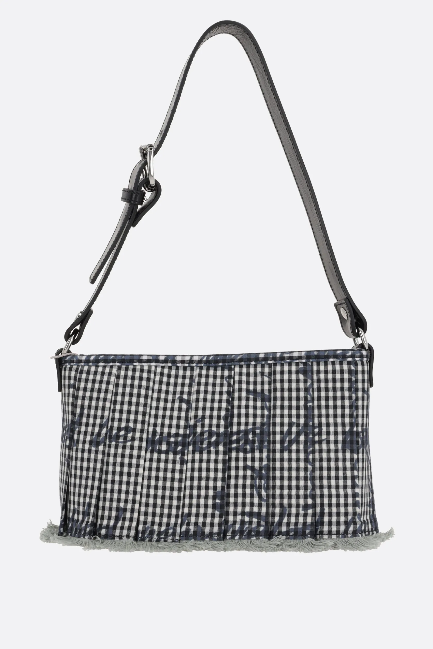 Borse A Mano>VIVIENNE WESTWOOD borsa a spalla Heater in tessuto Gingham Nero