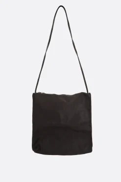 Borse A Tracolla>GUIDI borsa a spalla in pelle martellata Marrone