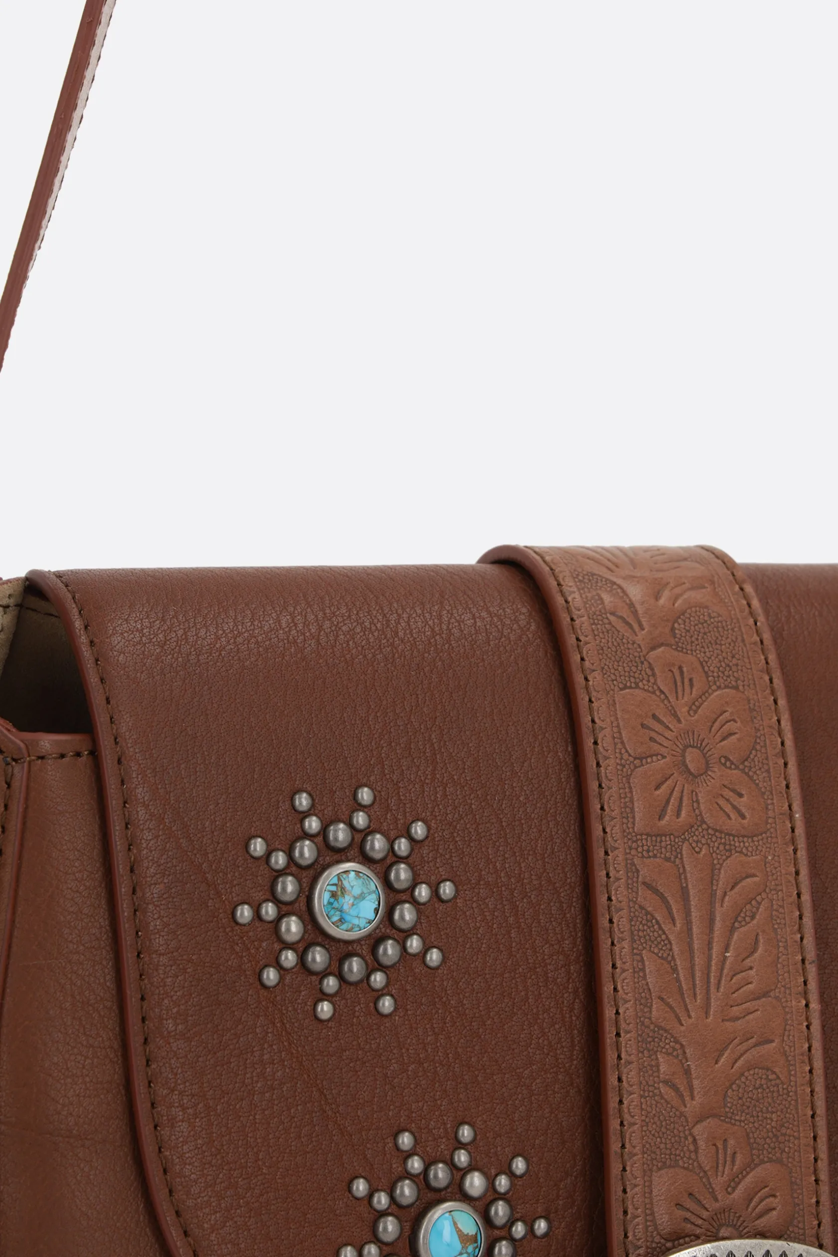 Borse A Tracolla>HTC LOS ANGELES borsa a spalla Joan in pelle vintage Marrone