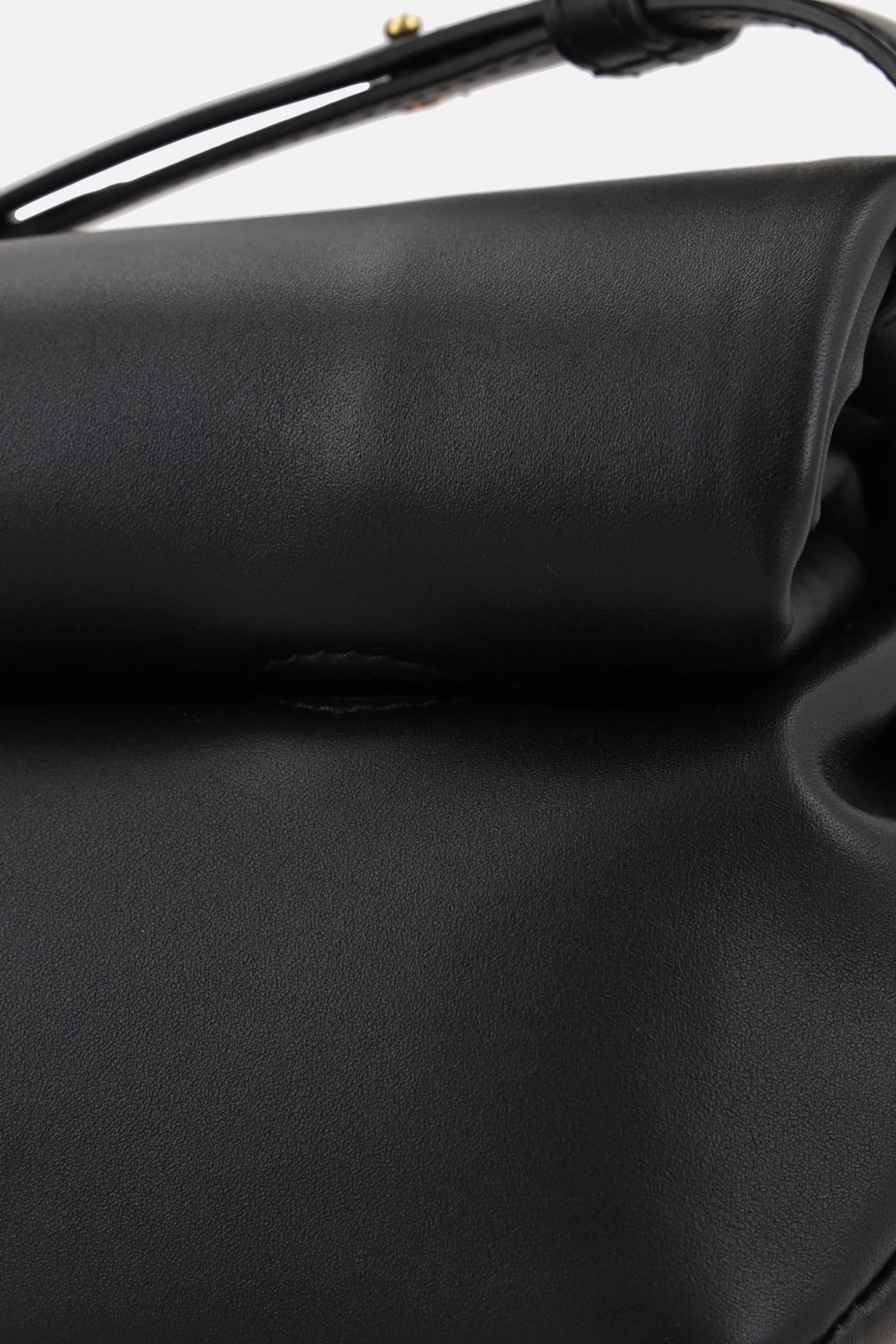 Borse A Tracolla>JIL SANDER borsa a spalla Rollup small in pelle liscia Nero