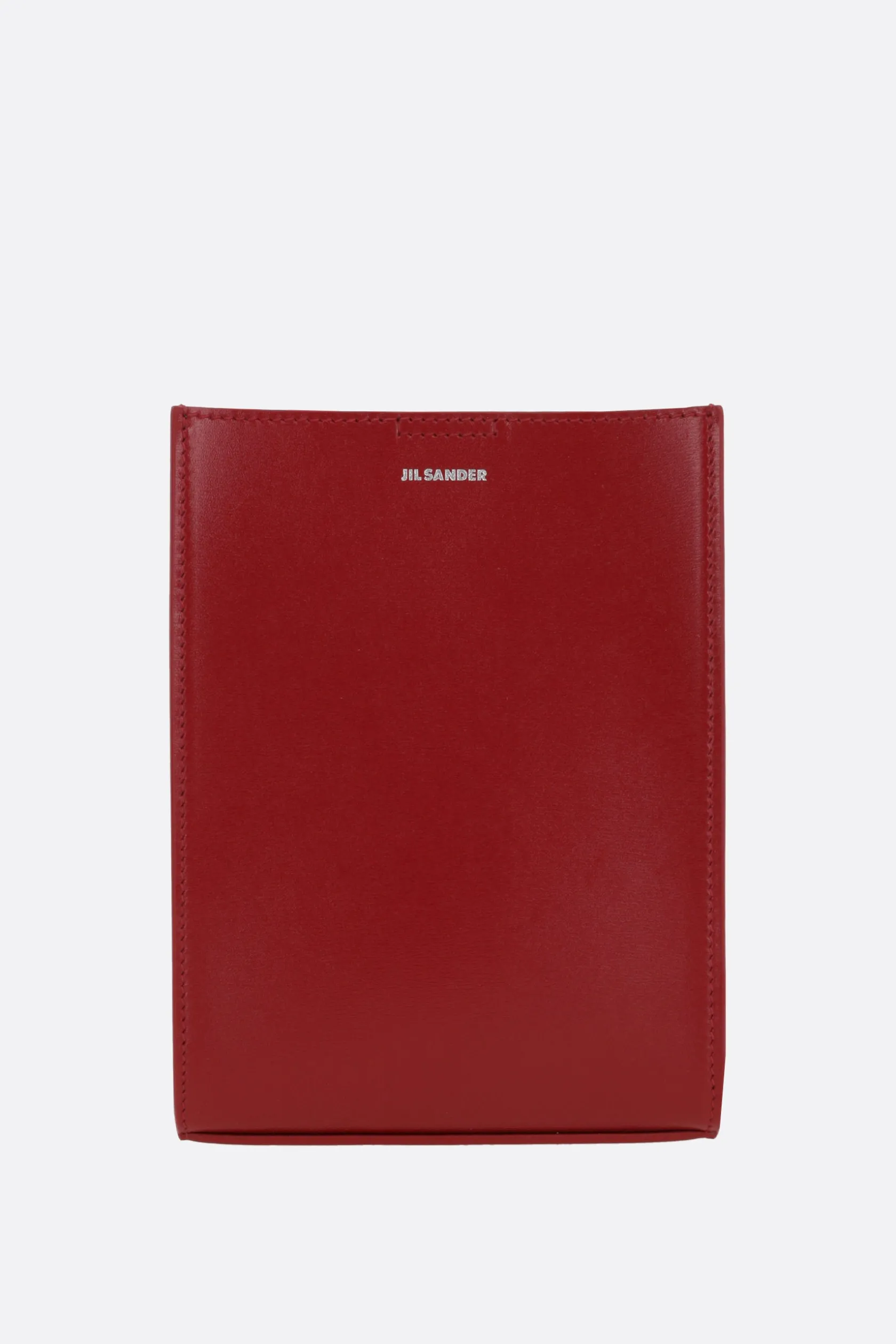 Borse A Tracolla>JIL SANDER borsa a spalla Tangle small in pelle liscia Rosso
