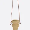 Borse A Tracolla>INES BRESSAND borsa a spalla Wave mini in fibra naturale Marrone