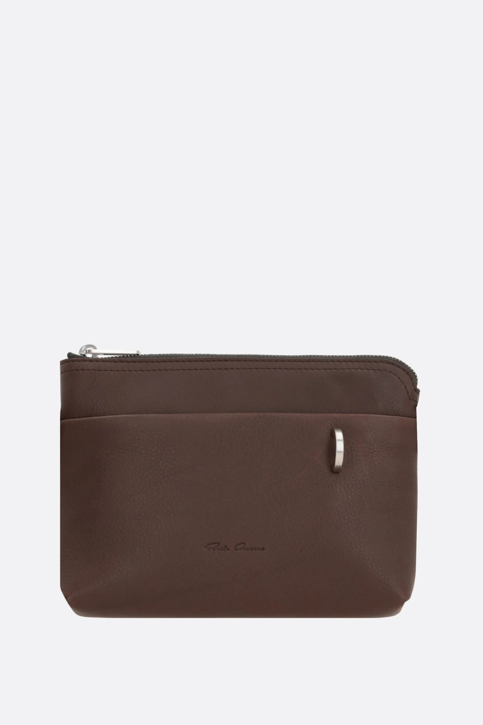 Borse A Tracolla>RICK OWENS borsa a tracolla Adri small in pelle martellata Marrone