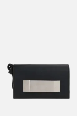 Borse A Tracolla>RICK OWENS borsa a tracolla in pelle liscia Nero