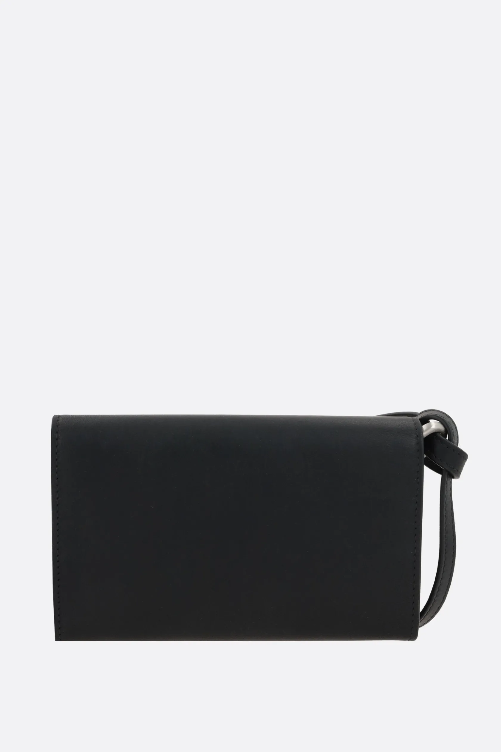 Borse A Tracolla>RICK OWENS borsa a tracolla in pelle liscia Nero