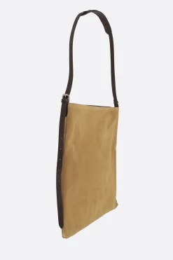 Borse A Tracolla>DRIES VAN NOTEN borsa a tracolla in suede Neutro