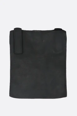 Borse A Tracolla>GUIDI borsa a tracolla mini in pelle liscia Nero