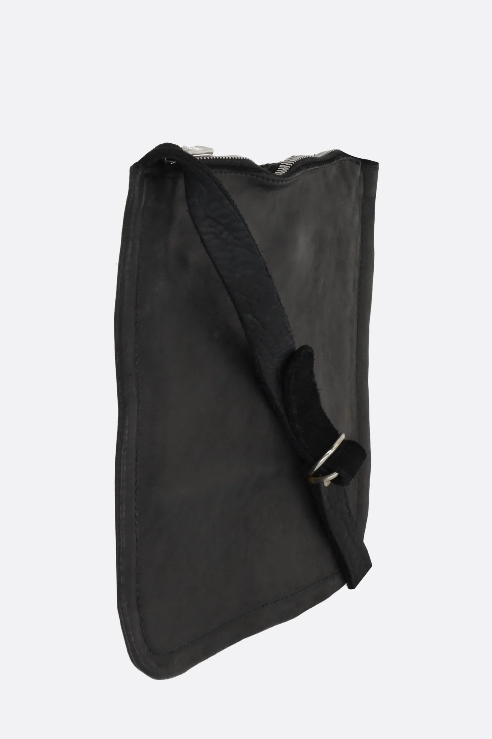 Borse A Tracolla>GUIDI borsa a tracolla small in pelle liscia Nero