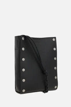 Borse A Tracolla>JIL SANDER borsa a tracolla Tangle small in pelle liscia Nero