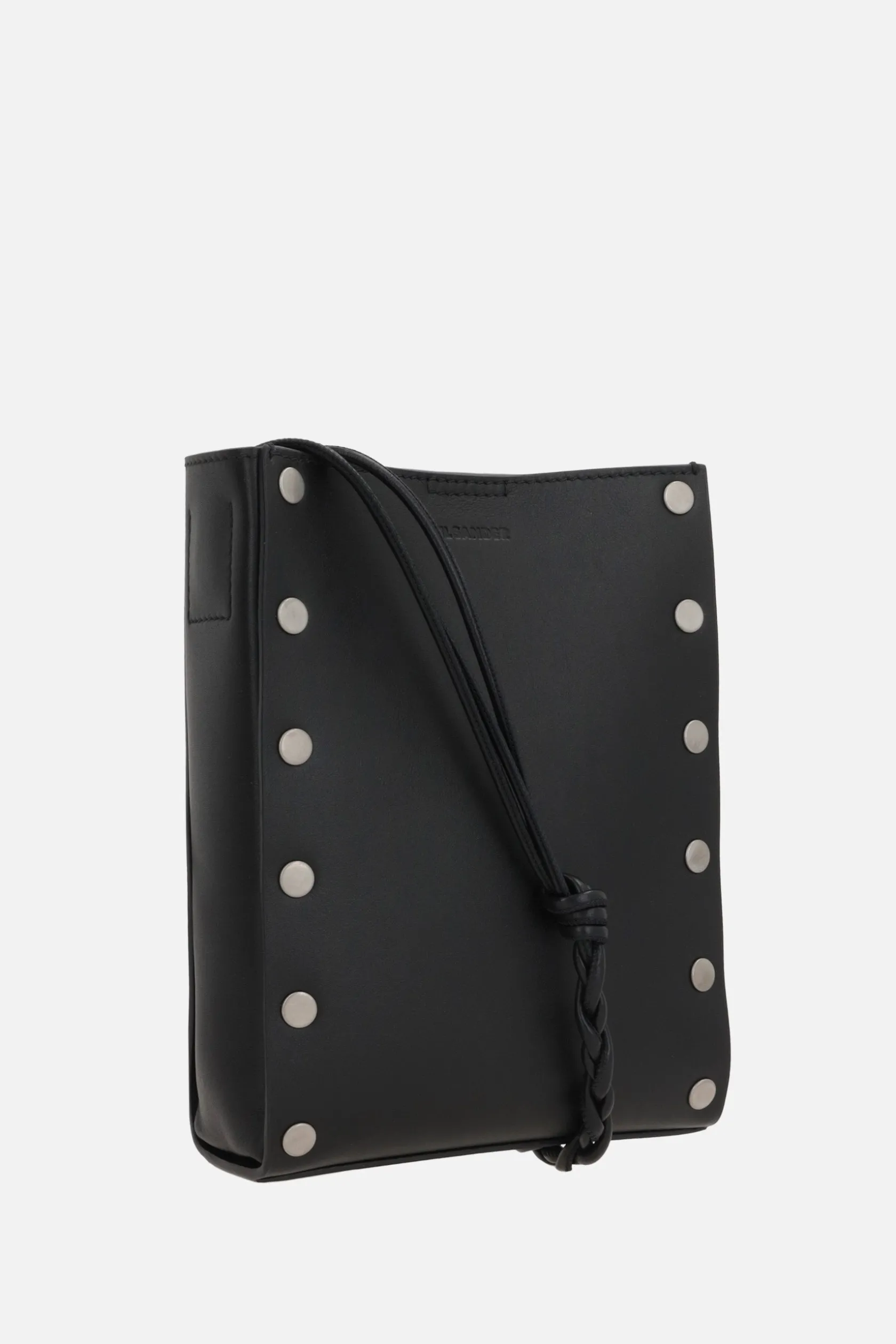 Borse A Tracolla>JIL SANDER borsa a tracolla Tangle small in pelle liscia Nero