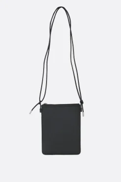 Borse A Tracolla>Y-3 borsa a tracolla in pelle con pieghe Nero