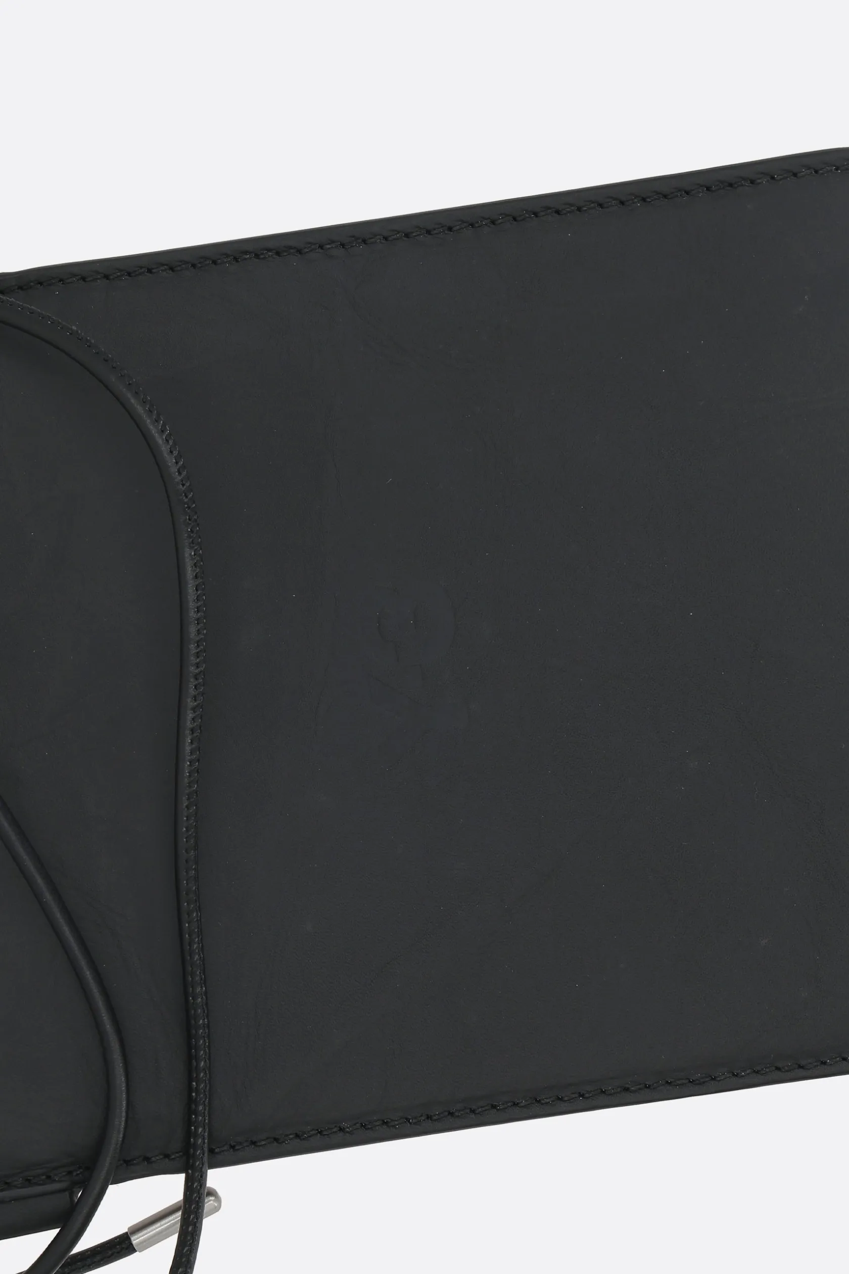 Borse A Tracolla>Y-3 borsa a tracolla in pelle con pieghe Nero