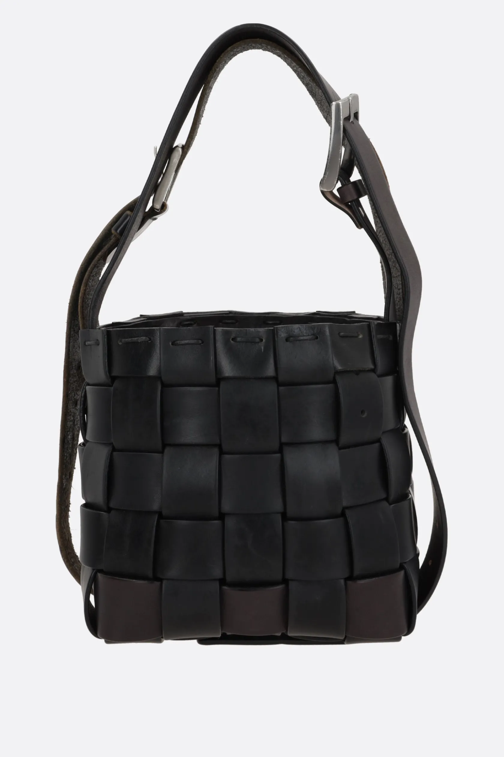 Borse A Tracolla>HODAKOVA borsa Belt Basket small Nero