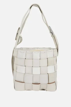 Borse A Tracolla>HODAKOVA borsa Belt Basket small Bianco